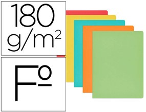 Classificador Gio de Cartolina Folio Cores Pastel Sortidas 180 gr/m2 Embalagem de 50 Unidades