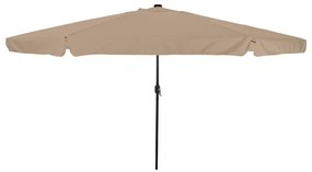vidaXL Guarda-Sol com Luzes LED 395x245 cm Taupe