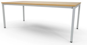 Mesa de Reunião 2000x1000mm - Alfa Cinza / Faia