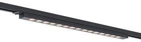 LED Candeeiro de teto moderno preto para sistema de calhas monofásico 15W 1170 lm 3000K - Iconic Tsiri Moderno
