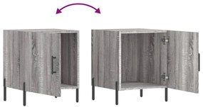 Mesa cabeceira 40x40x50 cm derivados de madeira cinzento sonoma
