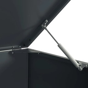 Abrigo para 2 caixotes do lixo 138x79x117 cm aço antracite