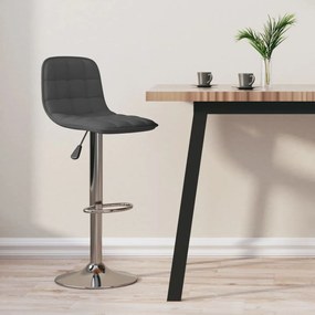 vidaXL Banco de bar tecido cinzento-escuro
