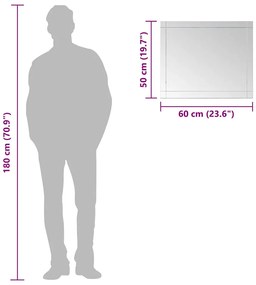 Espelho de parede 6050 cm vidro