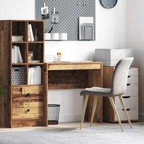 Escrivaninha Rústica Acabamento Madeira Velha Madeira