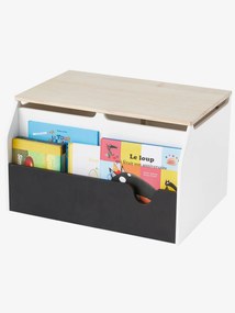 Agora -15%: Caixa de livros e brinquedos LINHA SCHOOL branco claro bicolor/multicolo