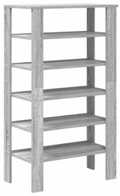 Sapateira 61x32x105 cm derivados de madeira cinzento sonoma