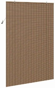 Persiana de Janela com cortinas Manual Castanho 150 x 220 cm Bambu