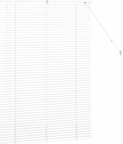 Persiana de Janela com cortinas Outros Manual Branco 80 x 130 cm Alumí
