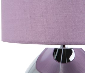 Candeeiro de mesa 33 cm violeta RONAVA Beliani