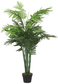 Palmeira artificial 18 folhas 80 cm verde