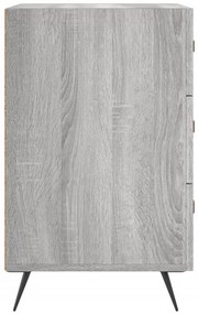 Mesa de cabeceira 40x40x66 cm derivados madeira cinzento sonoma
