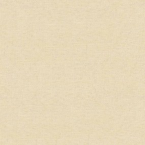 Apoio de pés 60x60x36 cm tecido/couro artificial cor creme