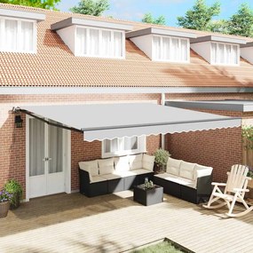 Toldo Manual Antracite 4,5 × 3,5 m Metal