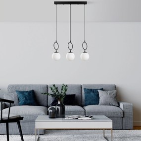 Chandelier Ring – Preto – 75 cm Largura x 185 cm Altura Máx.