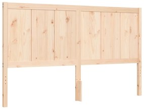 Cama sem colchão 160x200 cm madeira de pinho maciça