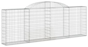 Cestos gabião arqueados 5pcs 300x30x100/120cm ferro galvanizado