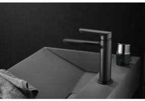 Torneira para lavatórios de cor preto mate Ural