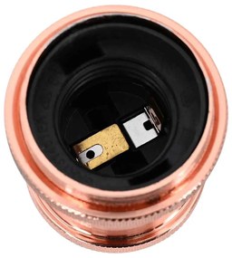 Casquilhos de lâmpadas 2 pcs rosa dourado E27