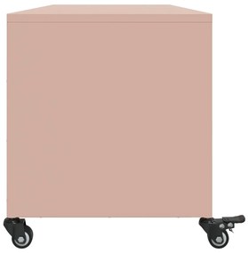 Móvel de TV 100,5x39x43,5 cm aço rosa