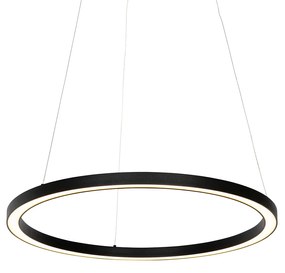 Candeeiro suspenso preto 60 cm com LED regulável em 3 etapas - Girello Design