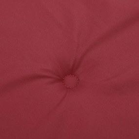 Almofadão p/ banco de jardim tecido oxford vermelho tinto