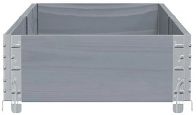 Vaso/floreira de jardim 150x50 cm madeira pinho maciça cinzento