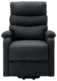 Poltrona elevatória tecido cinzento-escuro