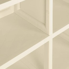 Armário de plástico 79x43x125 cm design de madeira branco nata