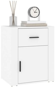 Mesa de cabeceira 50x36x60 cm derivados de madeira branco