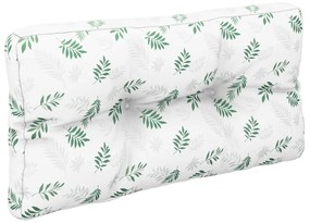 Almofadões para sofás de paletes 2 pcs tecido padrão de folhas