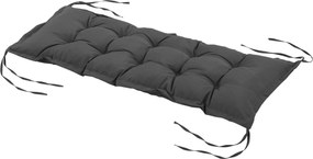Outsunny Almofada para Banco de Jardim Acolchoada 100x40x10 cm para Interior e Exterior com Cintas de Fixação Cinza Escuro | Aosom Portugal