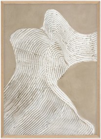 Tela emoldurada pintada à mão Raw Shape 3