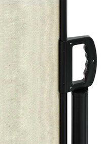 Toldo lateral retrátil 160x600 cm cor creme