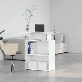 Balcão de recepção 100x40x104 cm derivados de madeira branco