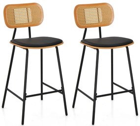 Mesa com estação de carregamento, mesa de canto para computador com prateleira para teclado e 2 prateleiras 113 x 75 x 145 cm, marrom rústico + preto