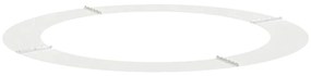 Plantador Grande de Metal Branco Branco Metal Grande Leve