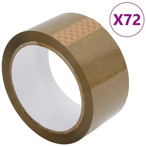 Fita adesiva para embalagens 72 pcs 48 mm x 66 m castanho
