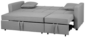 Sofá-cama com 3 lugares em cinzento claro GLOMMA Beliani
