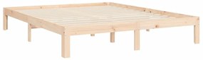 Cama sem colchão 160x200 cm madeira de pinho maciça