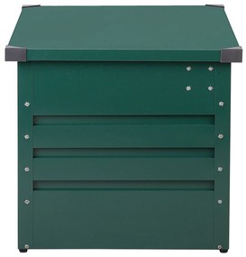Caixa de arrumação em aço verde escuro 165 x 70 cm CEBROSA Beliani