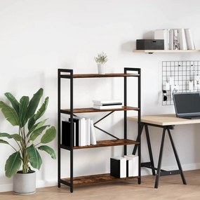 vidaXL Estante Carvalho Defumado 80 x 30 x 120 cm Madeira processada