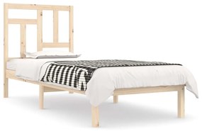 Estrutura de cama 90 x 200 cm pinho maciço