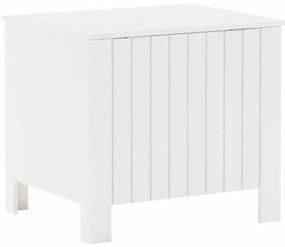 Caixa de arrumação c/ tampa RANA 60x49x54cm pinho maciço branco