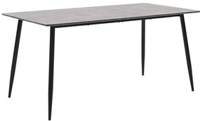 vidaXL Mesa de jantar 140x70x75 cm MDF cinzento