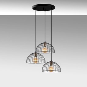 Candeeiro Telkure – Preto Antigo – 55 x 55 x 116 cm