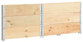 Canteiros elevados 3 pcs 100x100 cm madeira de pinho maciça