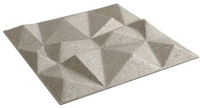 Painéis de parede 12 pcs 50x50 cm 3 m² XPS diamante betão