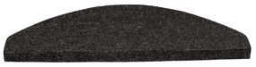 Tapetes de escada adesivos 30 pcs 65x22,5x3,5 cm antracite