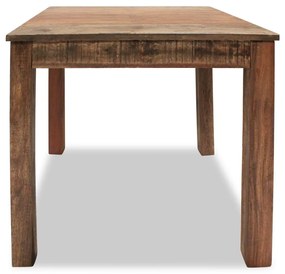 Mesa de jantar madeira reciclada maciça 82x80x76 cm